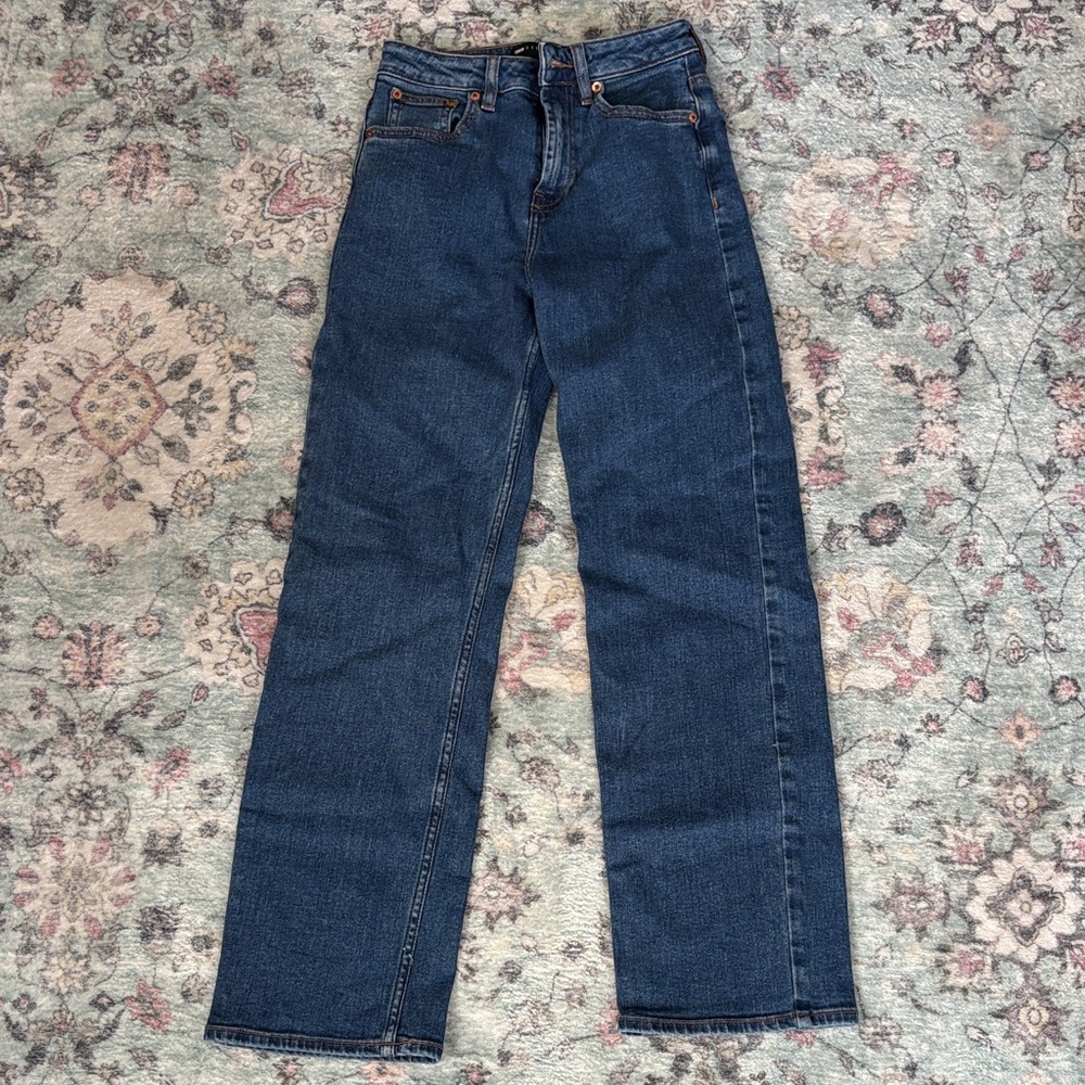 ASOS Petite Indigo Straight Leg Jeans